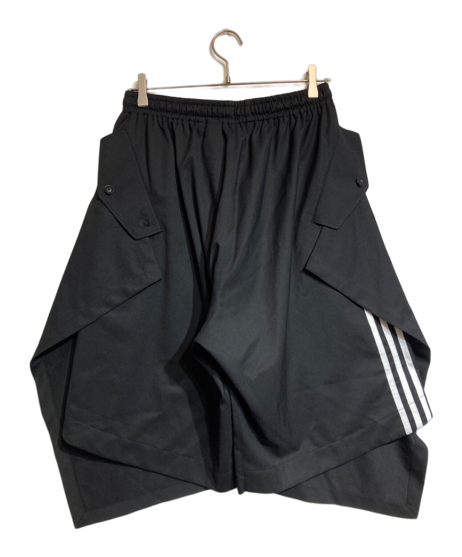 パンツ Y-3 24SS W REF WO SHORTS BLACK 中古・古着通販】Y-3 (ワイスリー) W REF WO SHORTS ブラック サイズ:M