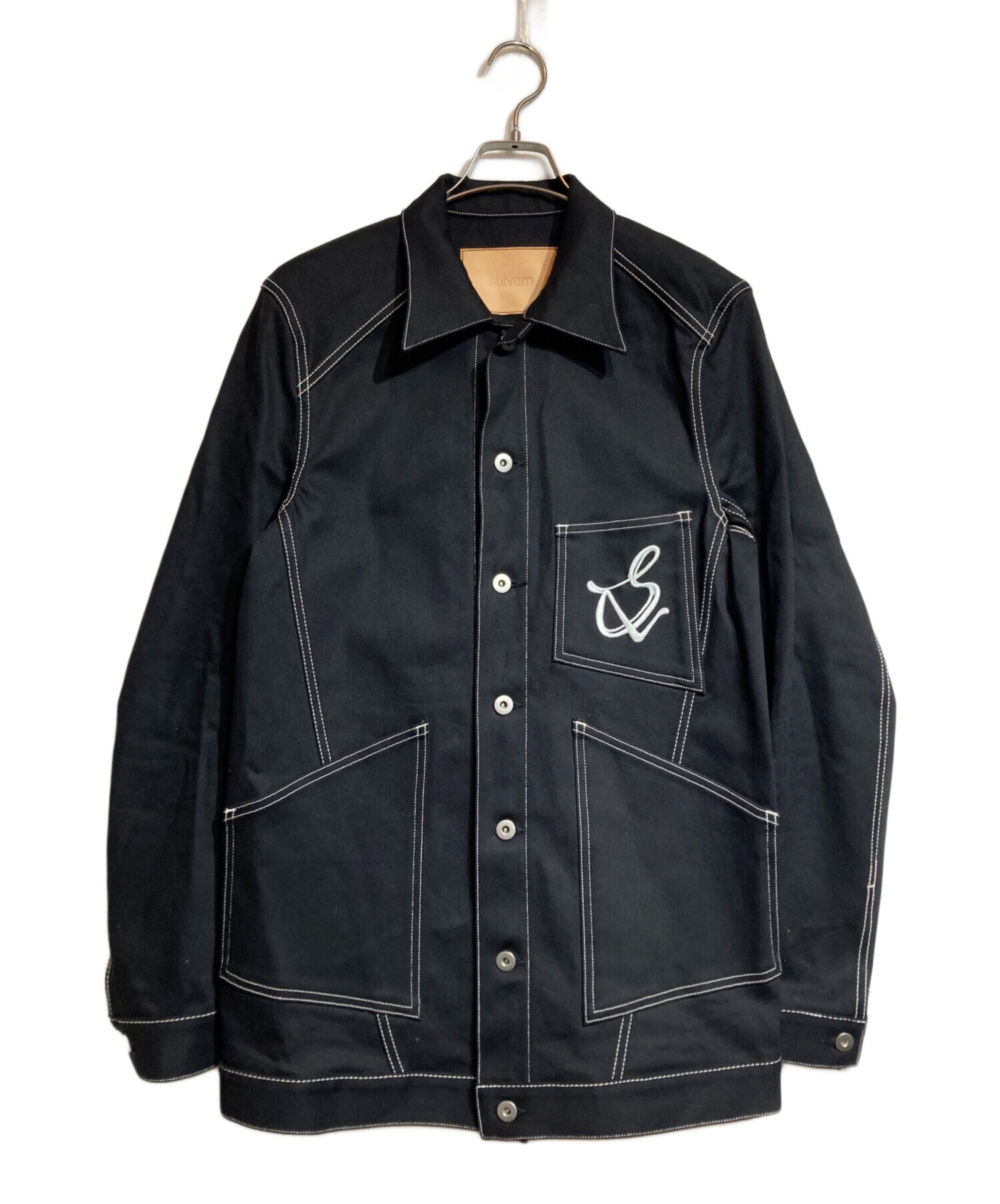 中古・古着通販】sulvam (サルバム) オーバーサイズロゴステッチ