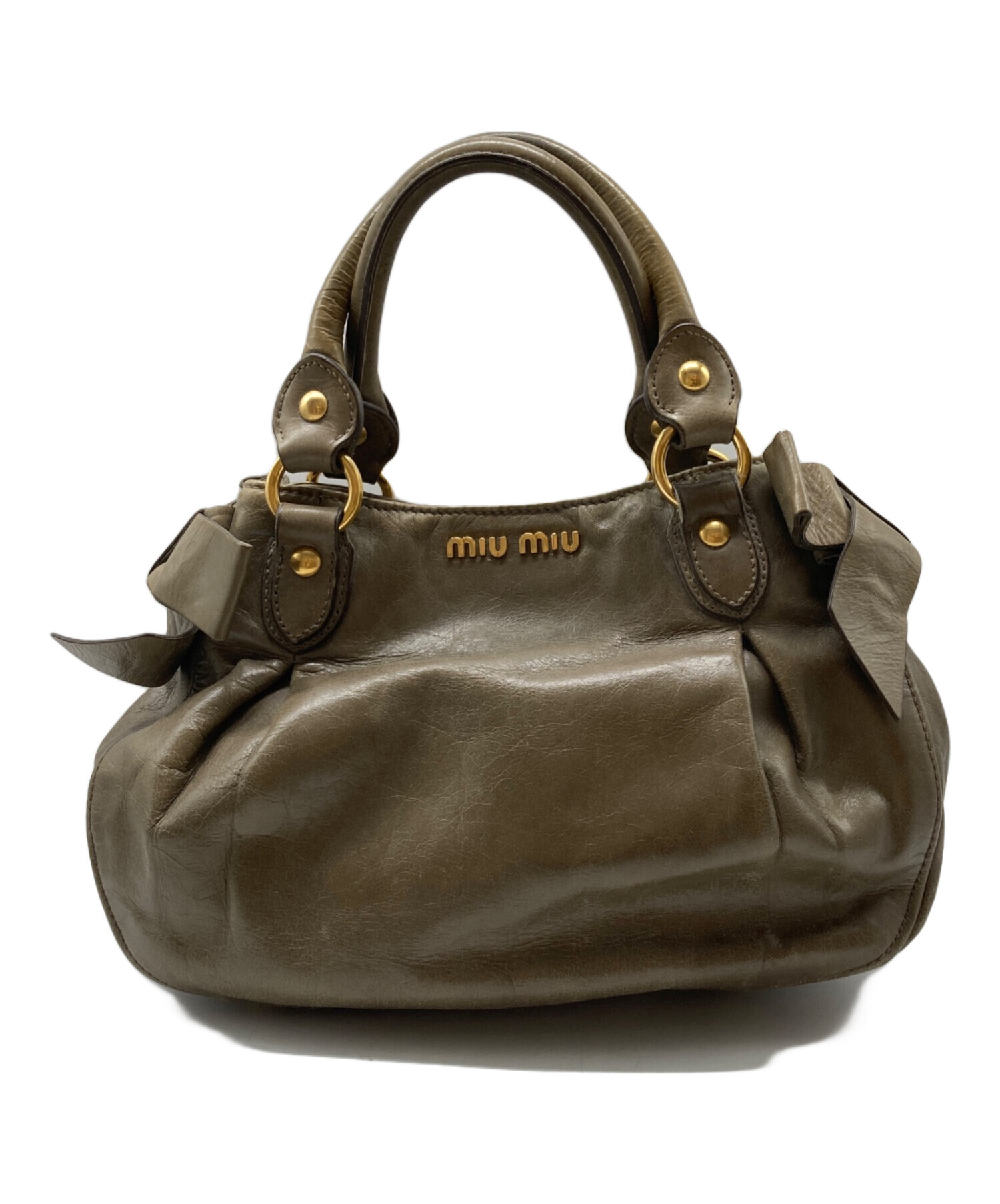 中古・古着通販】MIU MIU (ミュウミュウ) リボン2WAYショルダーバッグ 