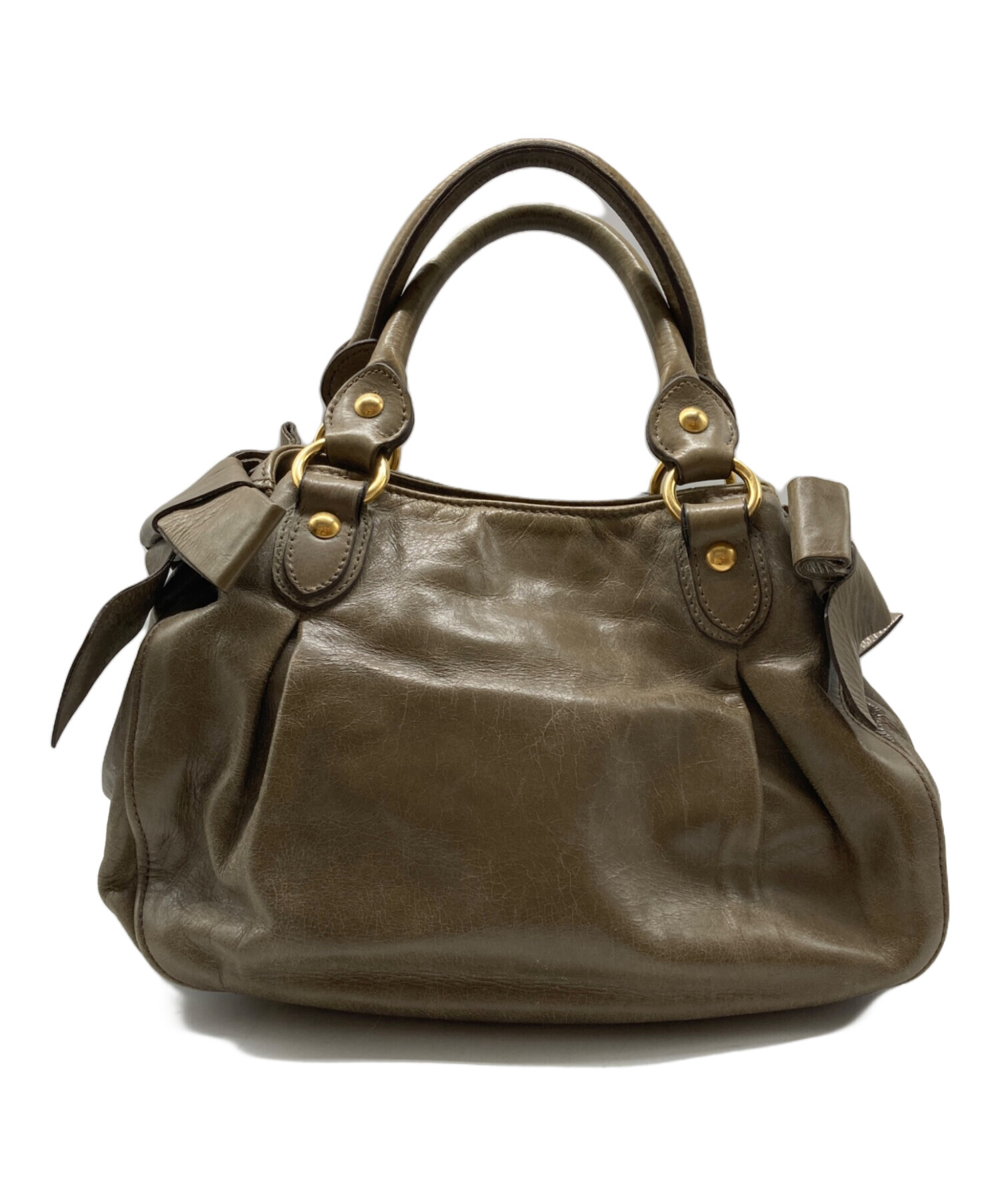 中古・古着通販】MIU MIU (ミュウミュウ) リボン2WAYショルダーバッグ 
