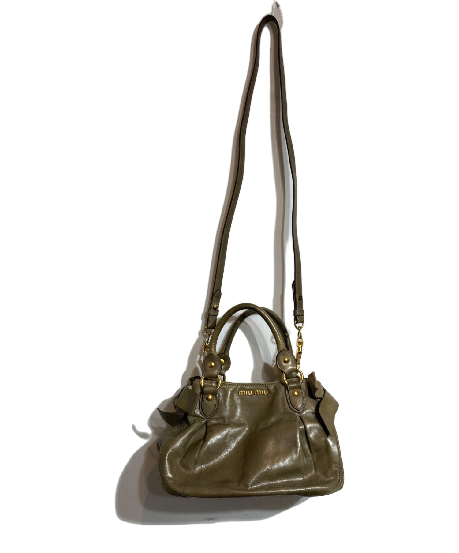 中古・古着通販】MIU MIU (ミュウミュウ) リボン2WAYショルダーバッグ 