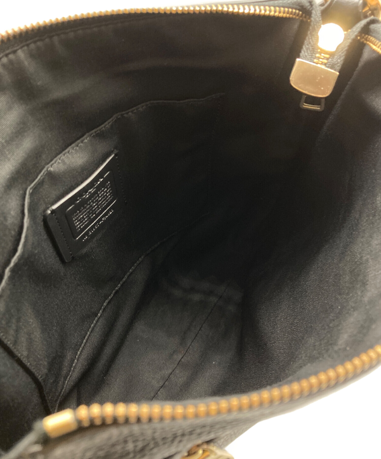 中古・古着通販】COACH (コーチ) ショルダーバッグ ブラック｜ブランド