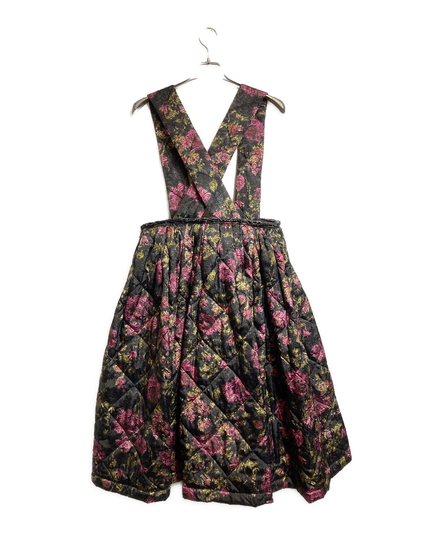 【2008SS◎美品】コムデギャルソンコムデギャルソン 総柄デザインジャンパースカート ロングワンピース COMME DES GARCONS コムコム コムデギャルソン ジャンパースカートの通販