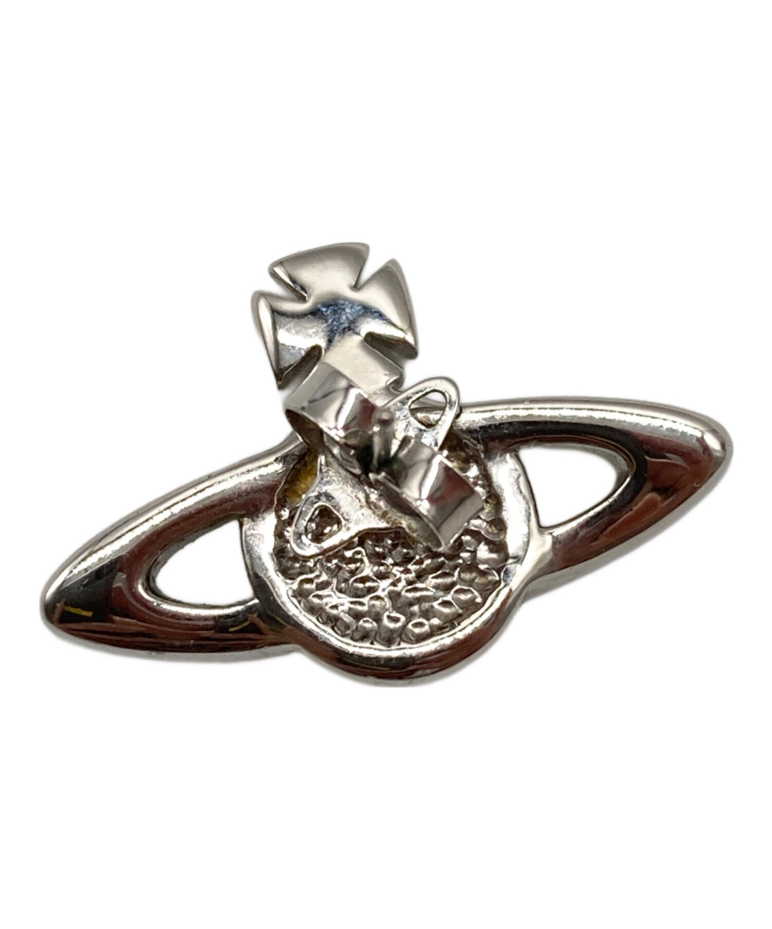 美品✨ ヴィヴィアンウエストウッド ピアス オーブ ラインストーン シルバー 中古・古着通販】Vivienne Westwood (ヴィヴィアンウエストウッド