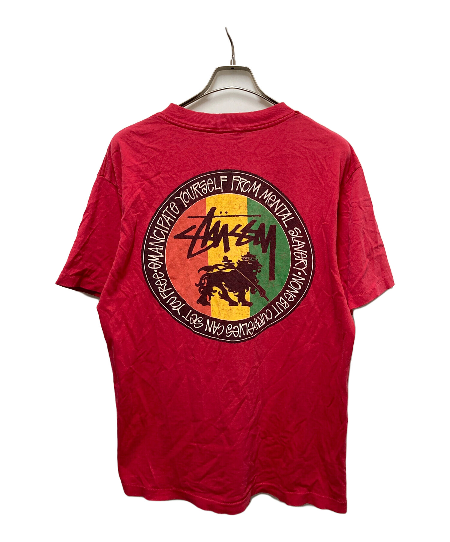 80s STUSSY ラスタライオン　Tシャツ 中古・古着通販】stussy (ステューシー) 80sラスタライオンプリントT