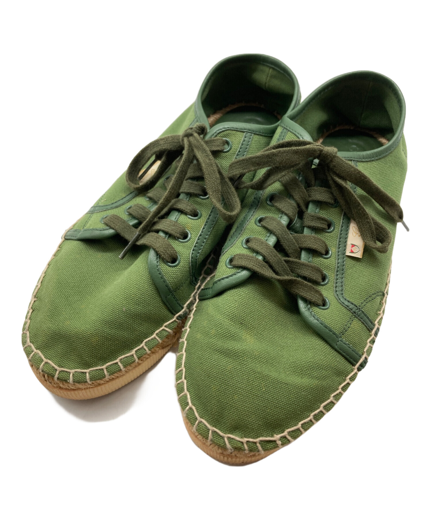 中古・古着通販】GUCCI (グッチ) エスパドリーユスニーカー グリーン 