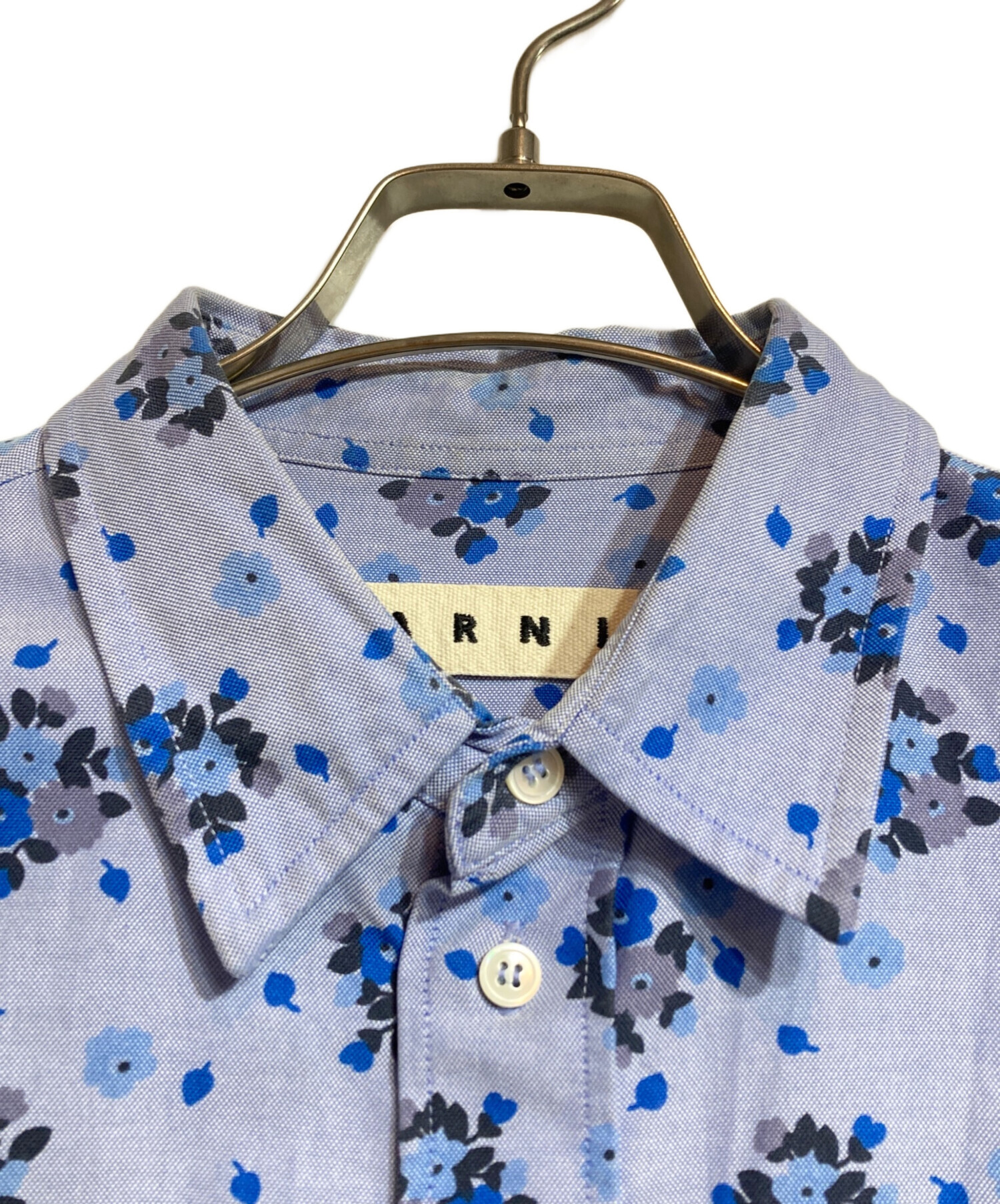 ☆MARNI☆ 水色 花柄 シャツ MARNI - MARNI 半袖 カットソー ブラウス 