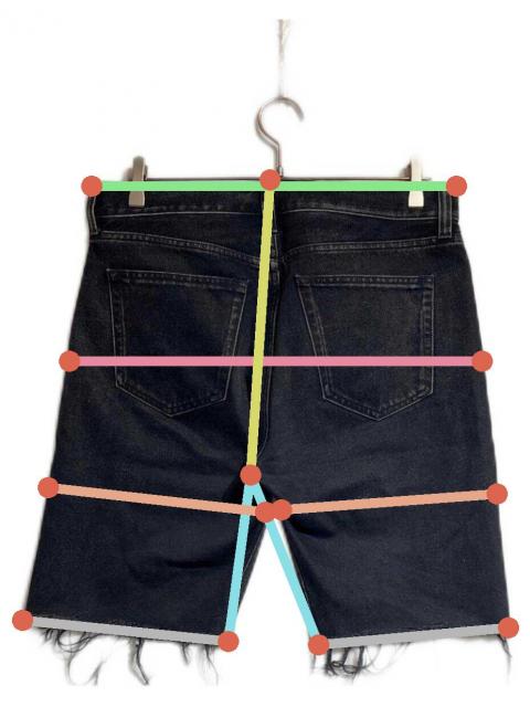 中古・古着通販】BALENCIAGA (バレンシアガ) カットオフデニムショーツ