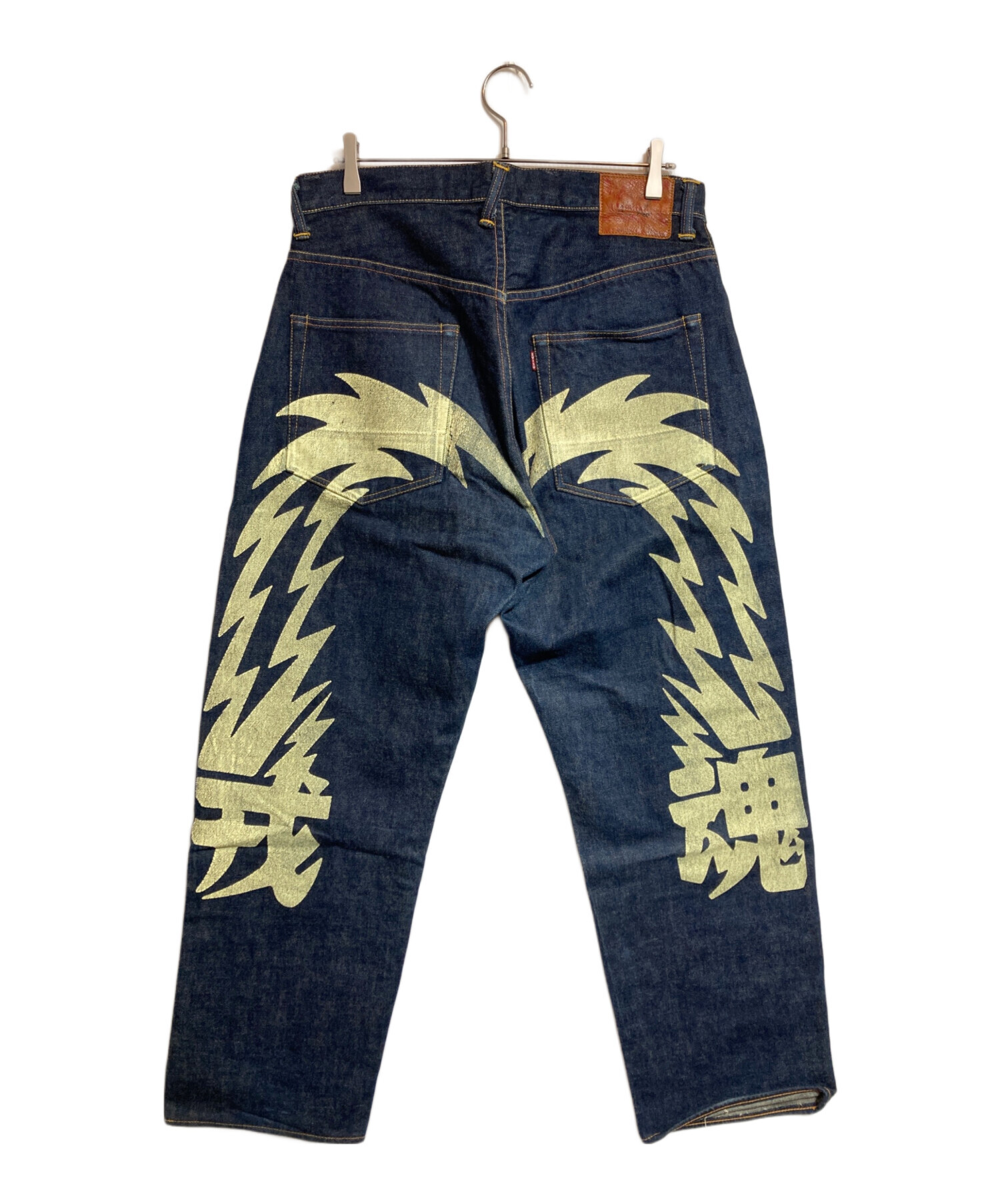 中古・古着通販】EVISU (エヴィス) 戒 魂バックプリントデニムパンツ 