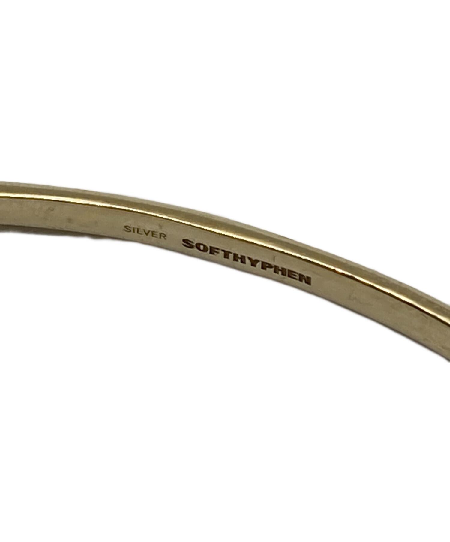 SOFTHYPHEN バングル ブレスレット ゴールド ソフトハイフン APC 中古・古着通販】SOFTHYPHEN (ソフトハイフン) HIGH DOME BANGLE