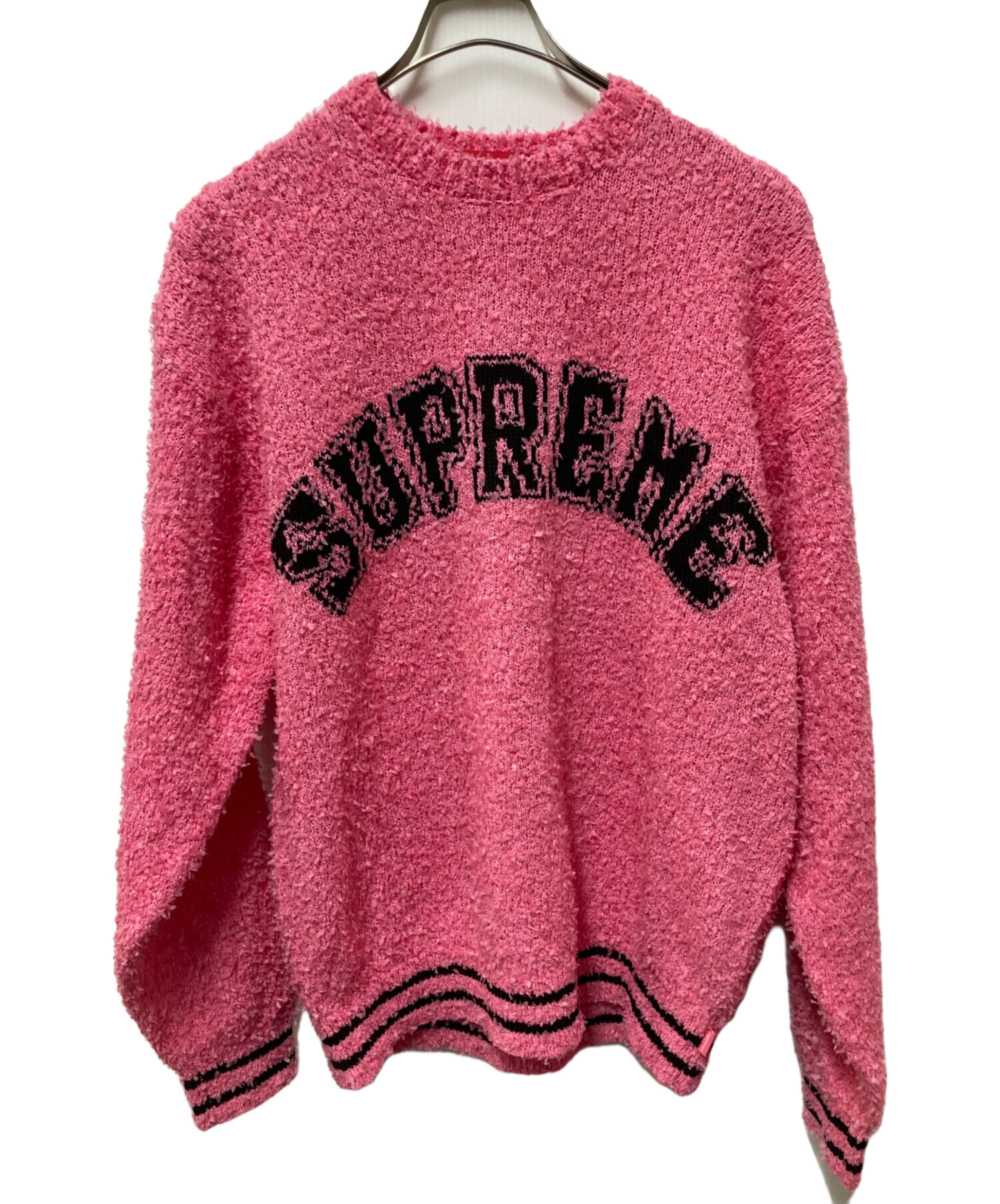 中古・古着通販】SUPREME (シュプリーム) Textured Arc Sweater ピンク 
