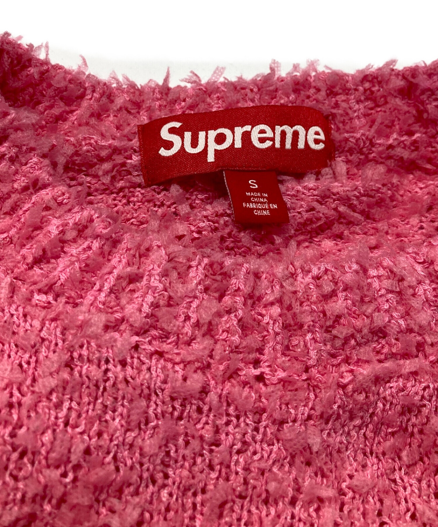 中古・古着通販】SUPREME (シュプリーム) Textured Arc Sweater ピンク