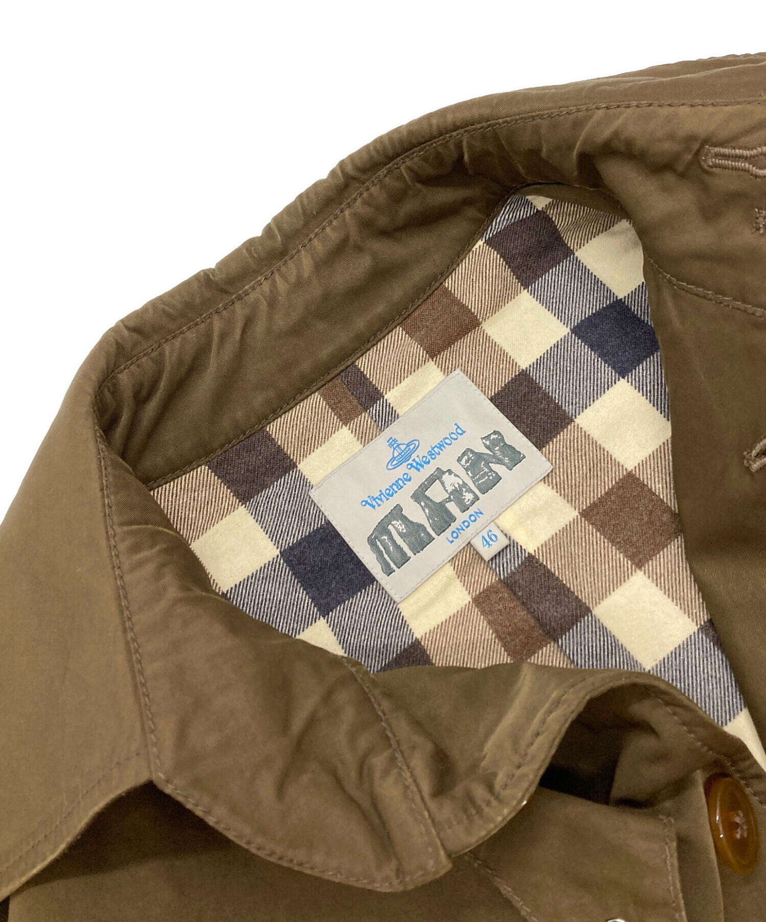 Vivienne Westwood MAN / トレンチコート/46/ポリエステル/KHK/4645-1302 中古・古着通販】Vivienne Westwood man (ヴィヴィアン ウェストウッド