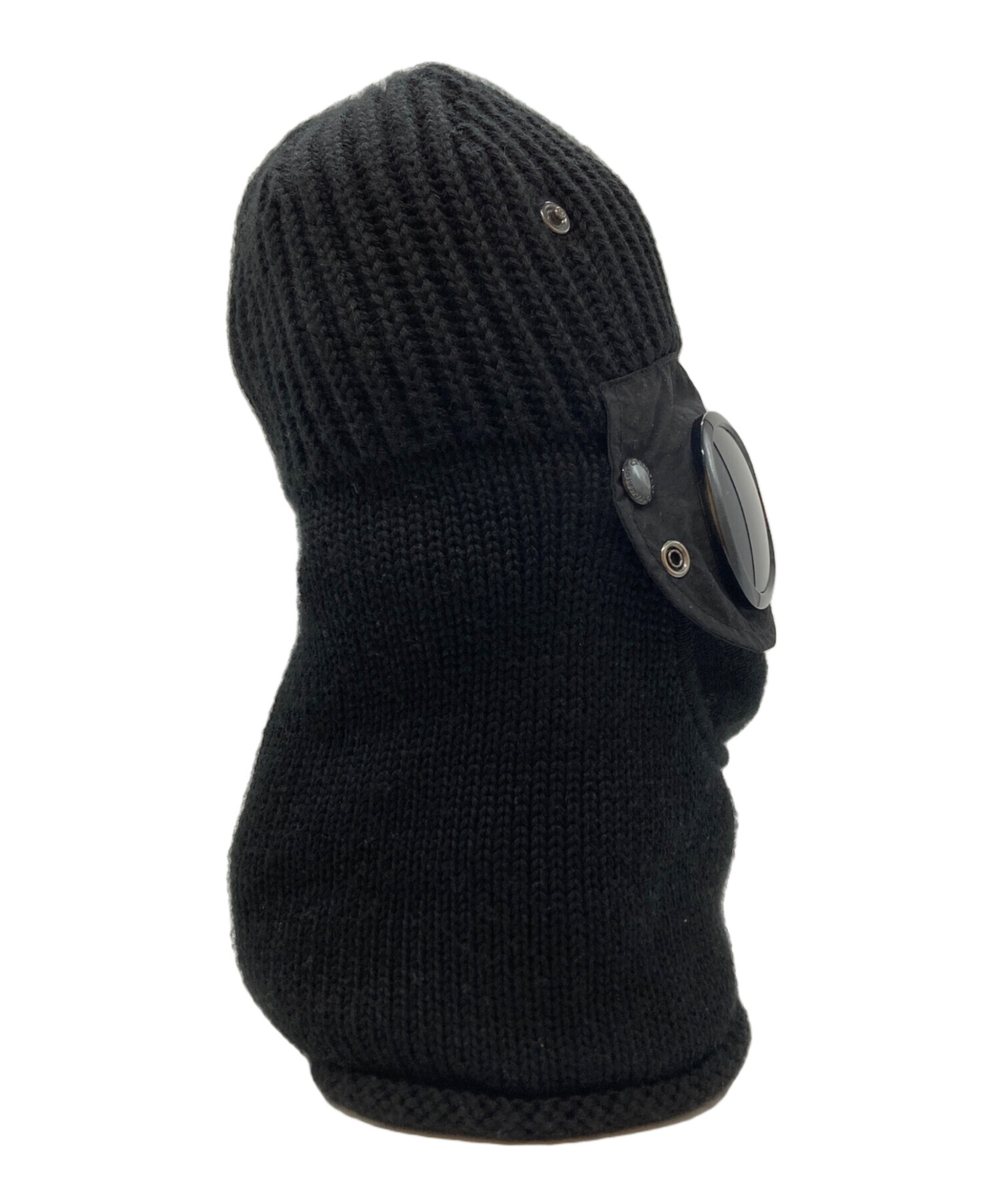 C.P. Company – Rib Knit Wool Balaclava Black 【名作】C.P. COMPANY