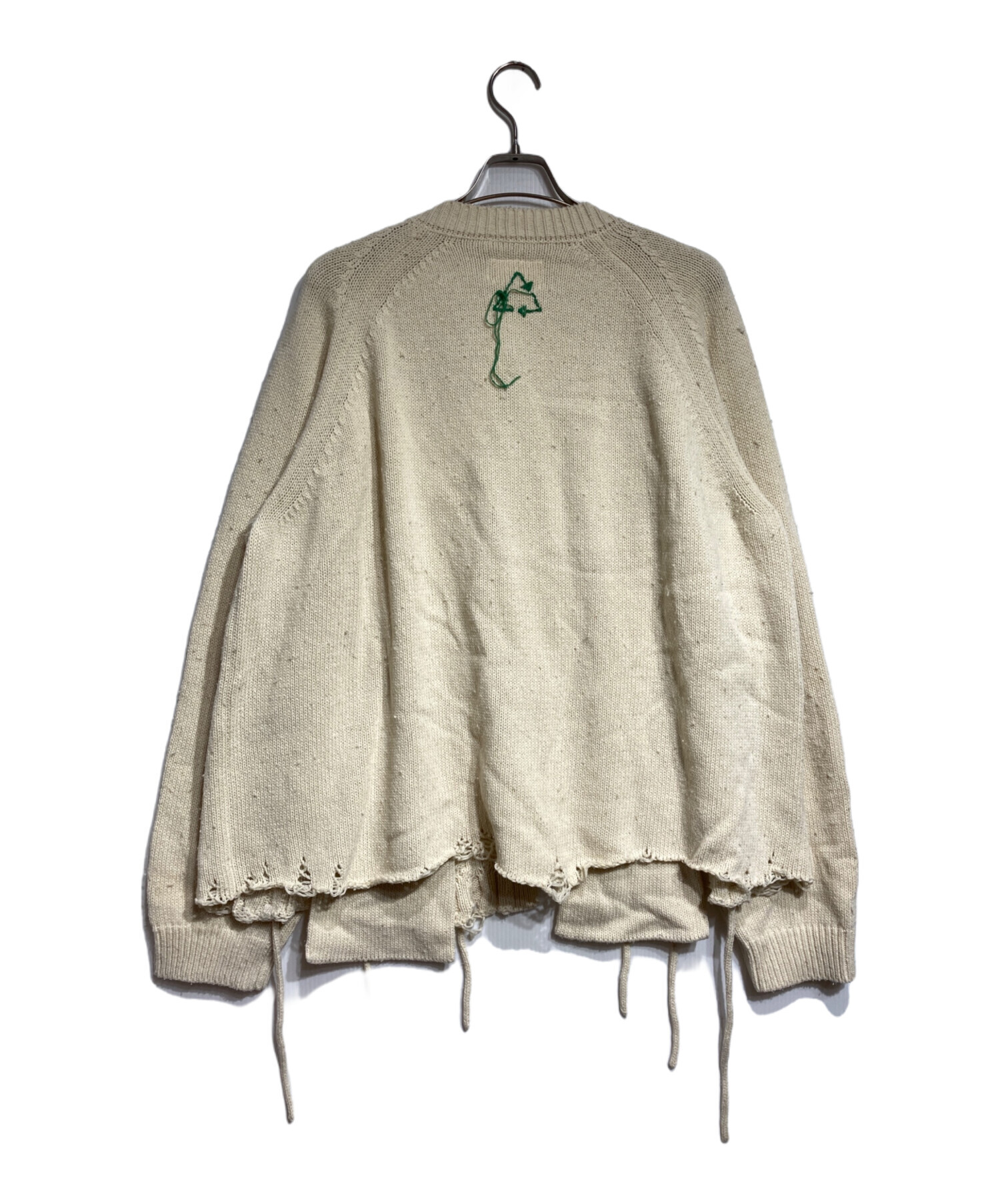中古・古着通販】doublet (ダブレット) RECYCLE WOOL CABLE CARDIGAN