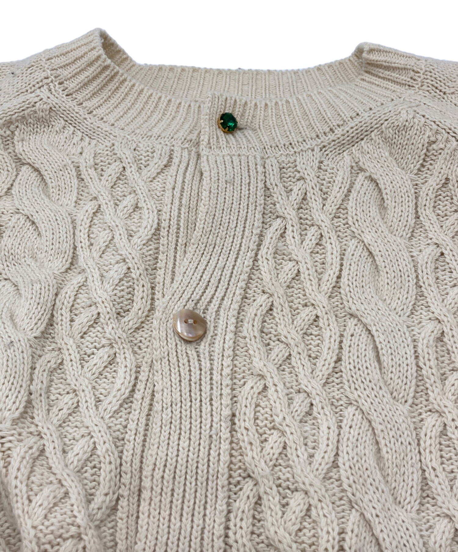 中古・古着通販】doublet (ダブレット) RECYCLE WOOL CABLE CARDIGAN