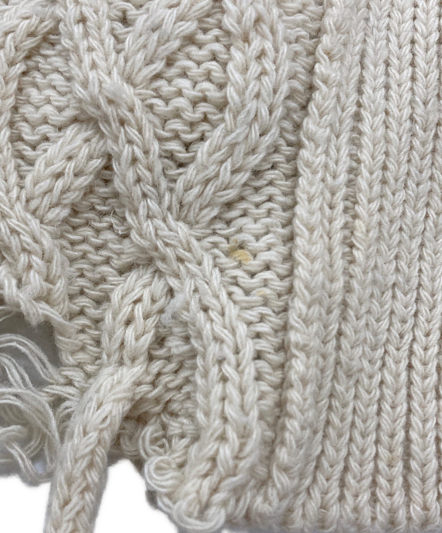 中古・古着通販】doublet (ダブレット) RECYCLE WOOL CABLE CARDIGAN