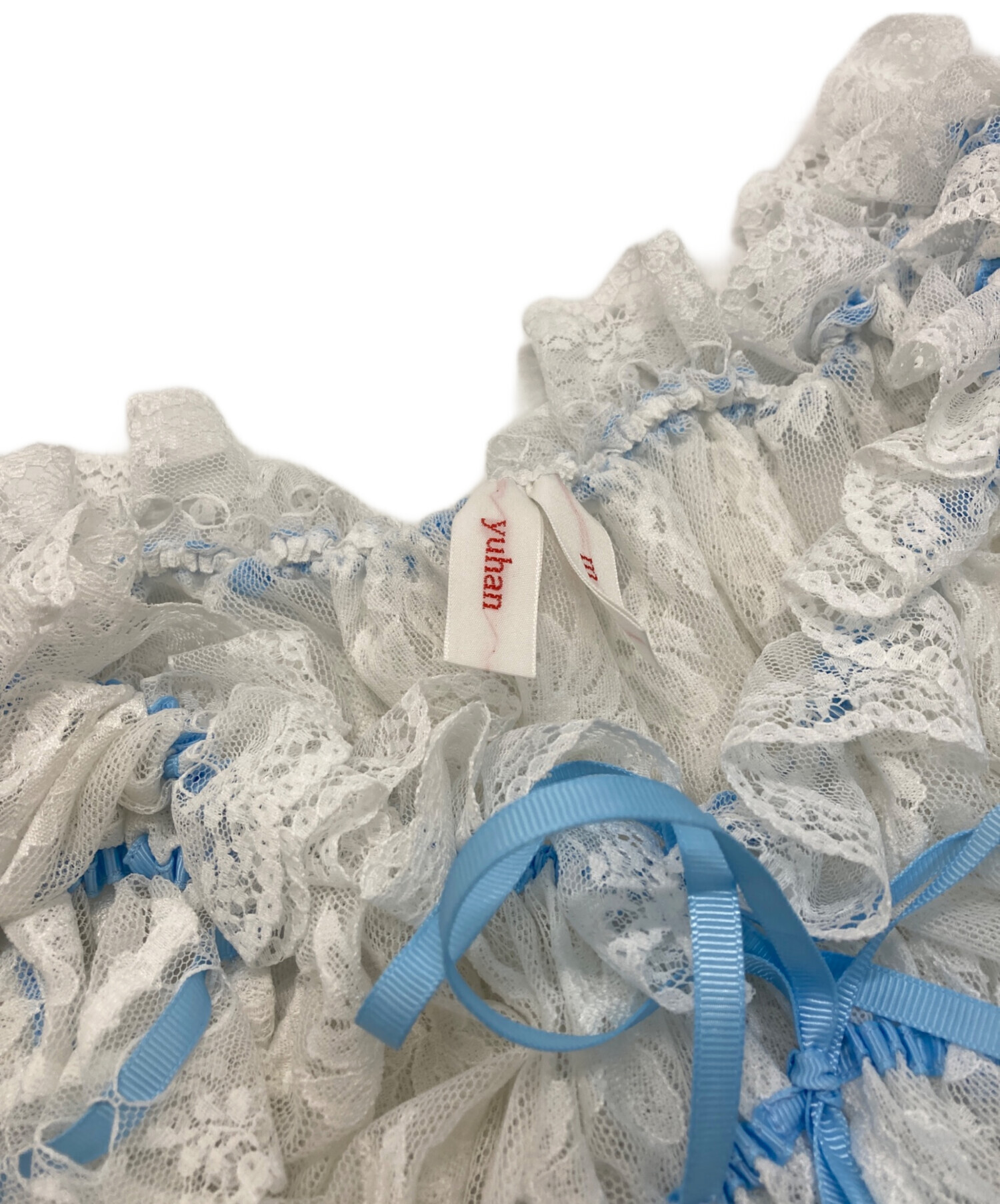 新品タグ付【YUHAN WANG/ユハン・ワン】トップス YUHAN WANG/ユハン・ワン】floral jacquard pleat hoodie（Tシャツ