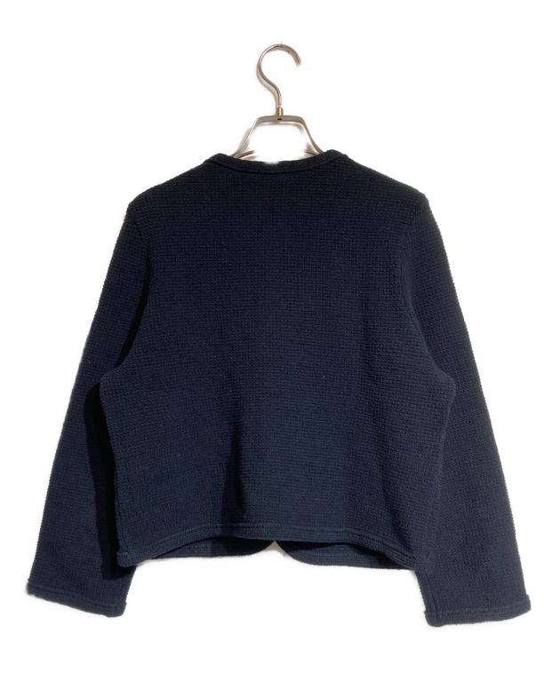 【新品】MACPHEE モスライクステッチジャケット S 紺 中古・古着通販】MACPHEE (マカフィー) モスライクステッチ クルー