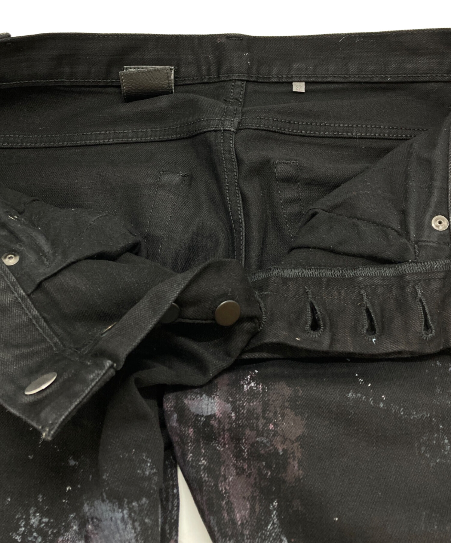 Dior HOMME ペイント コーティング スキニーデニム アーカイブ 中古・古着通販】DIOR HOMME (ディオール オム) ペイント加工