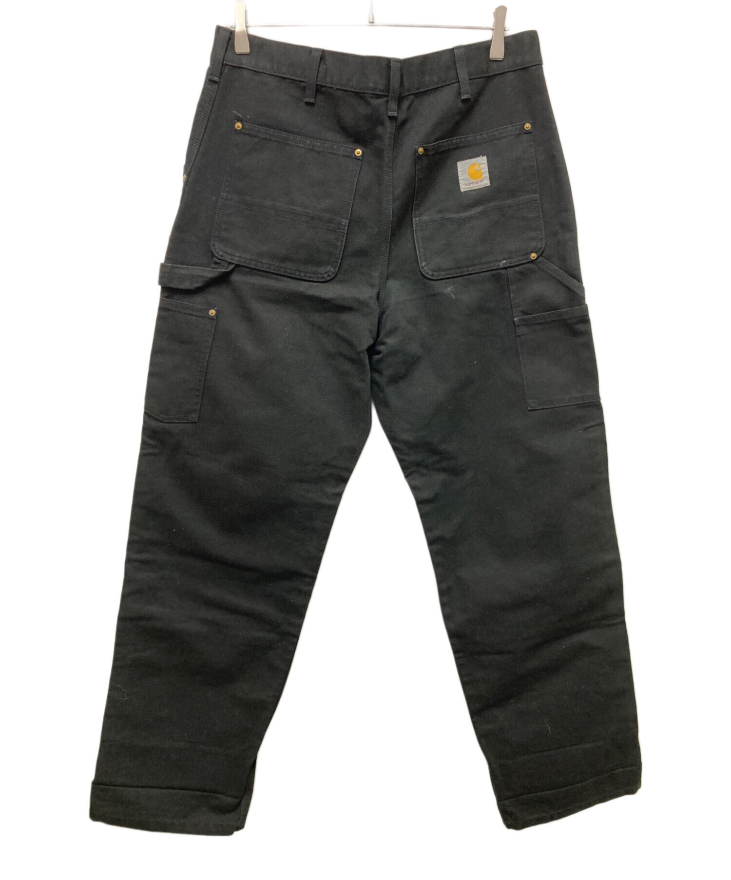 中古・古着通販】CarHartt (カーハート) ダブルニーパンツ ブラック