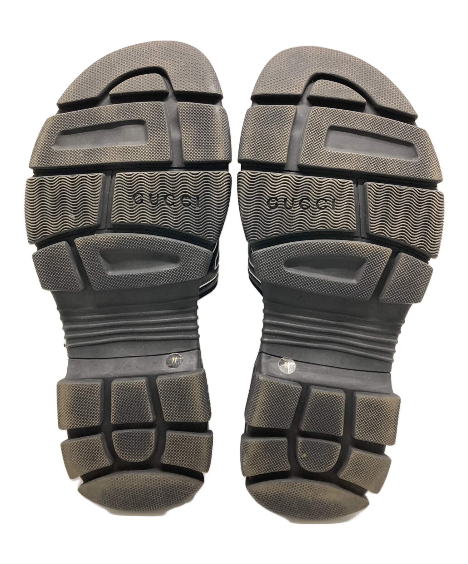 中古・古着通販】GUCCI (グッチ) フラッシュトレックサンダル ブラック 