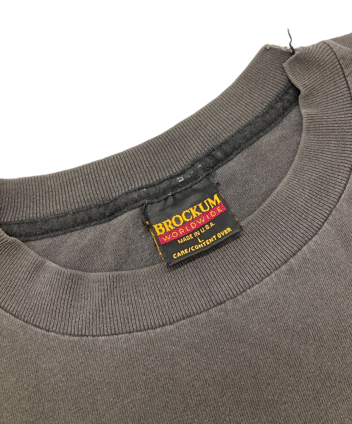 中古・古着通販】BROCKUM (ブロッカム) バンドTシャツ グレー サイズ 