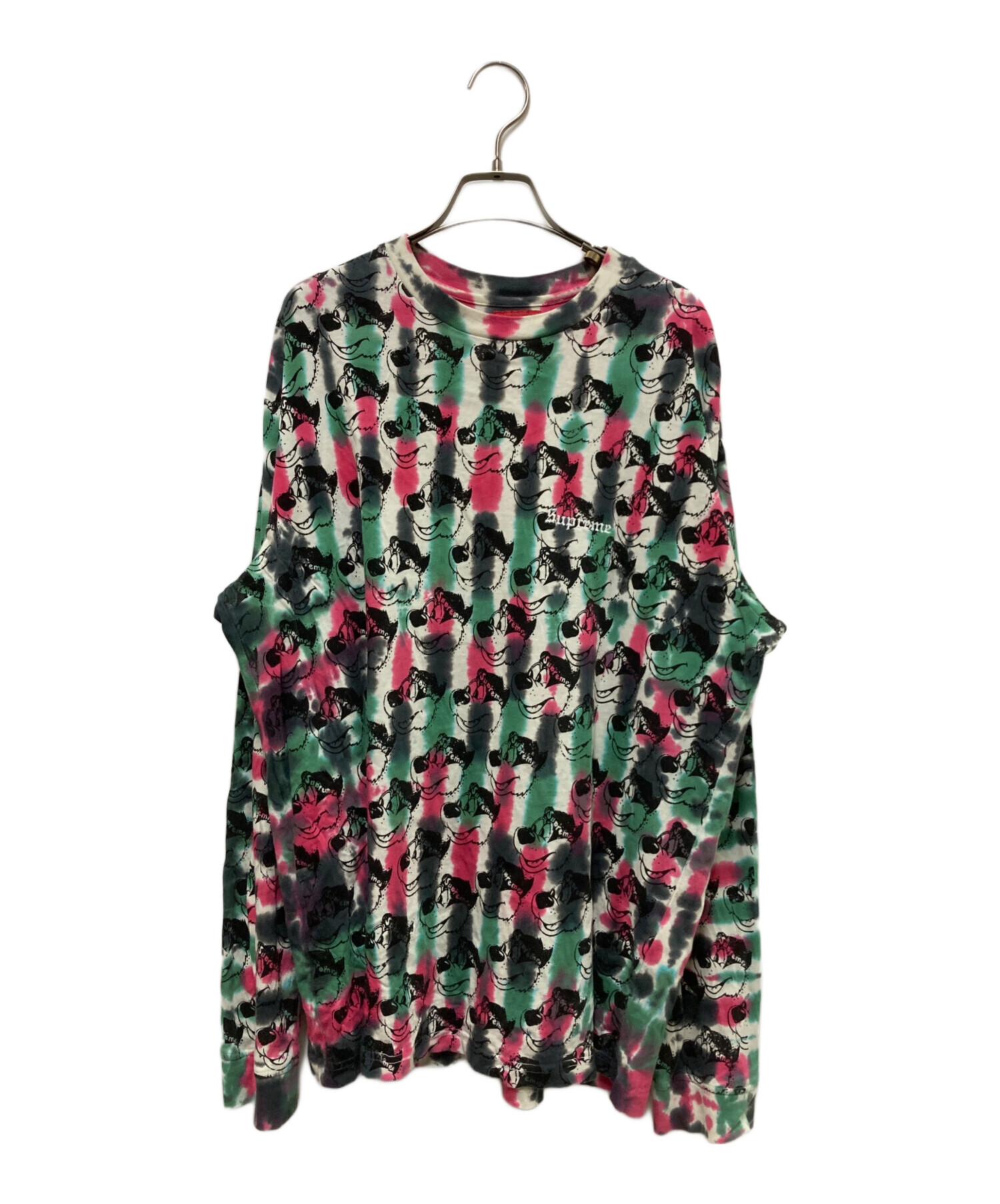 中古・古着通販】SUPREME (シュプリーム) Dyed Bear L/S Top ピンク 