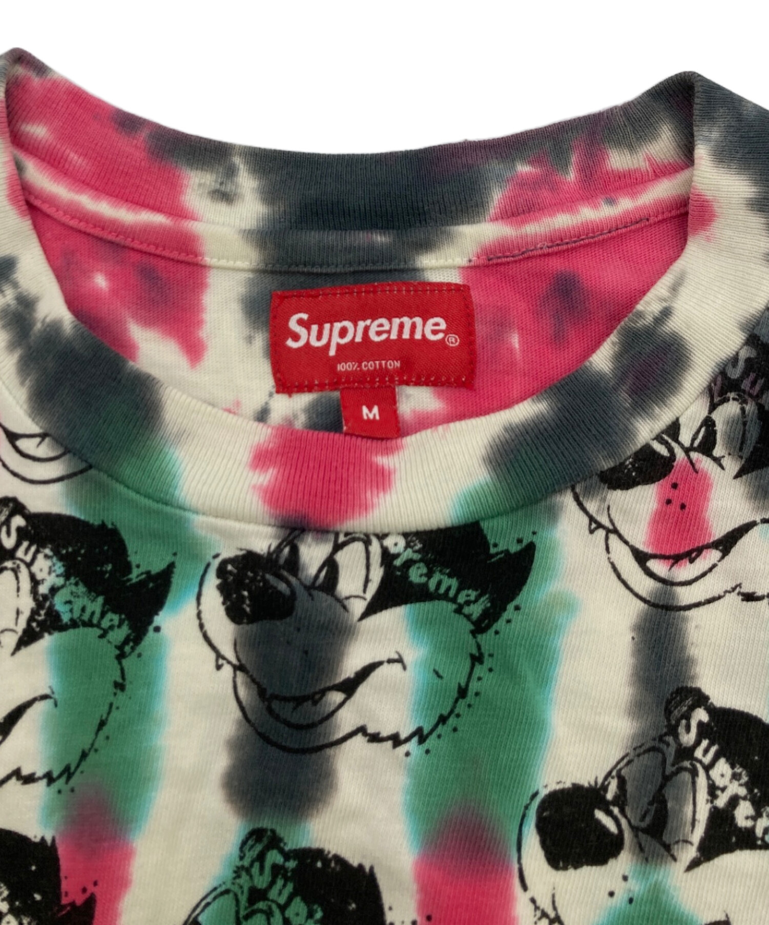 中古・古着通販】SUPREME (シュプリーム) Dyed Bear L/S Top ピンク 