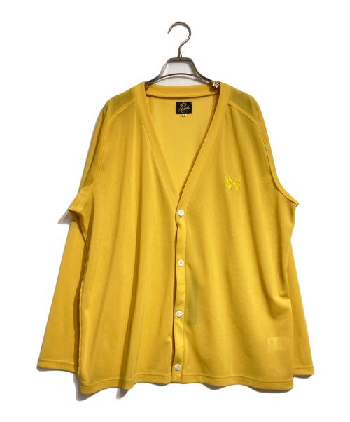 NEEDLES ニードルズ Vネックカーディガン ブラック パピヨン刺繍 L Needles カーディガン NEEDLES | ジャージー Vネック