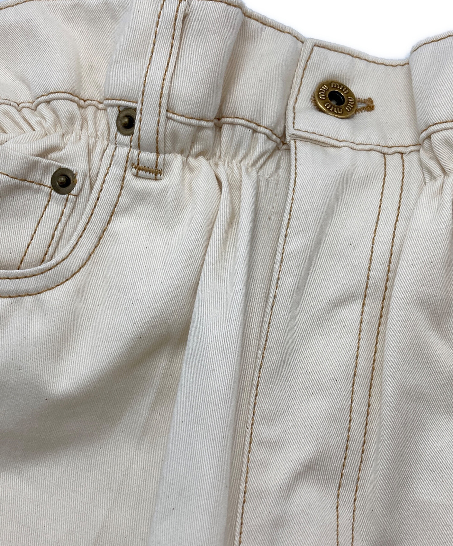 中古・古着通販】MIU MIU (ミュウミュウ) コットン ショートパンツ