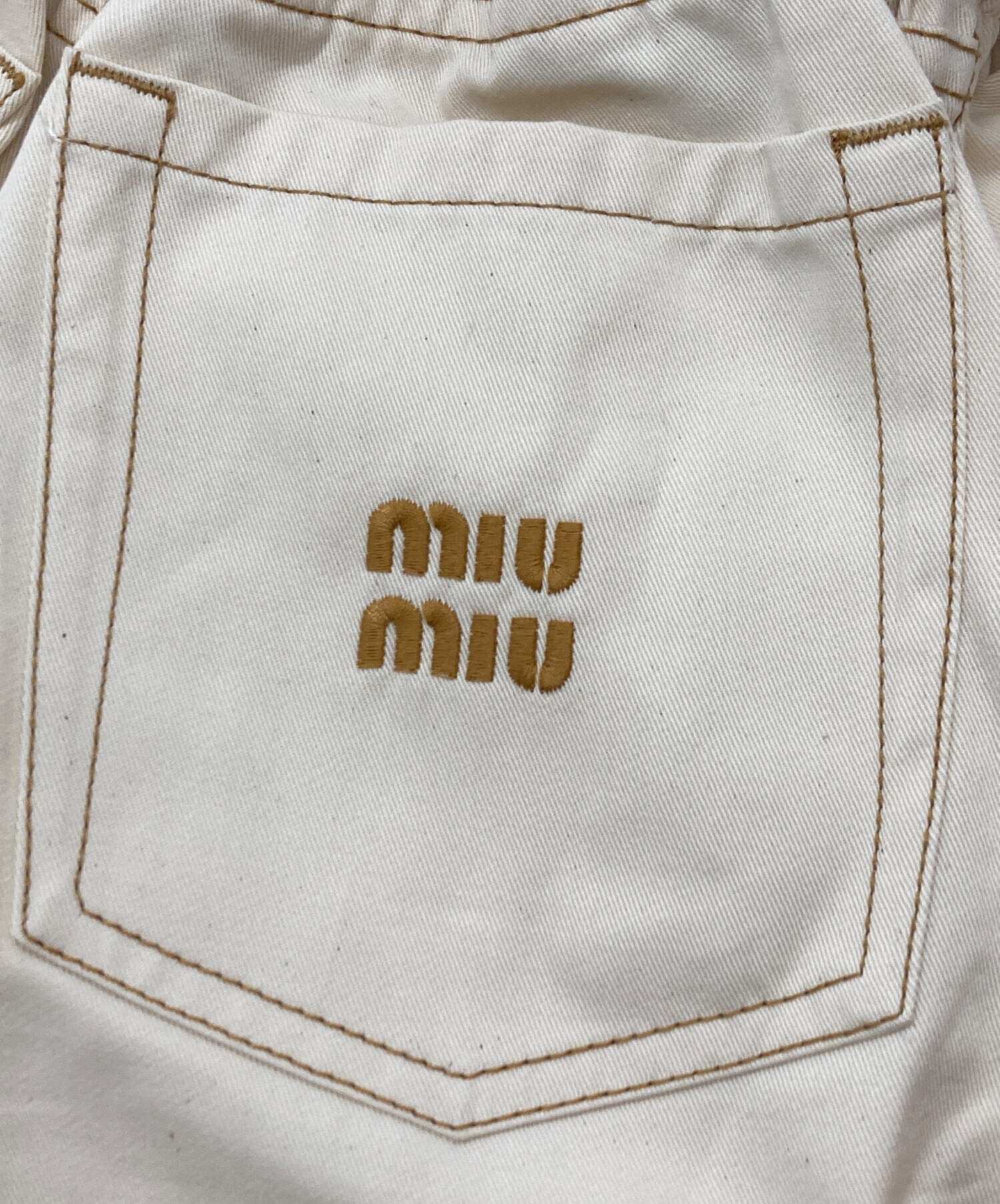 中古・古着通販】MIU MIU (ミュウミュウ) コットン ショートパンツ