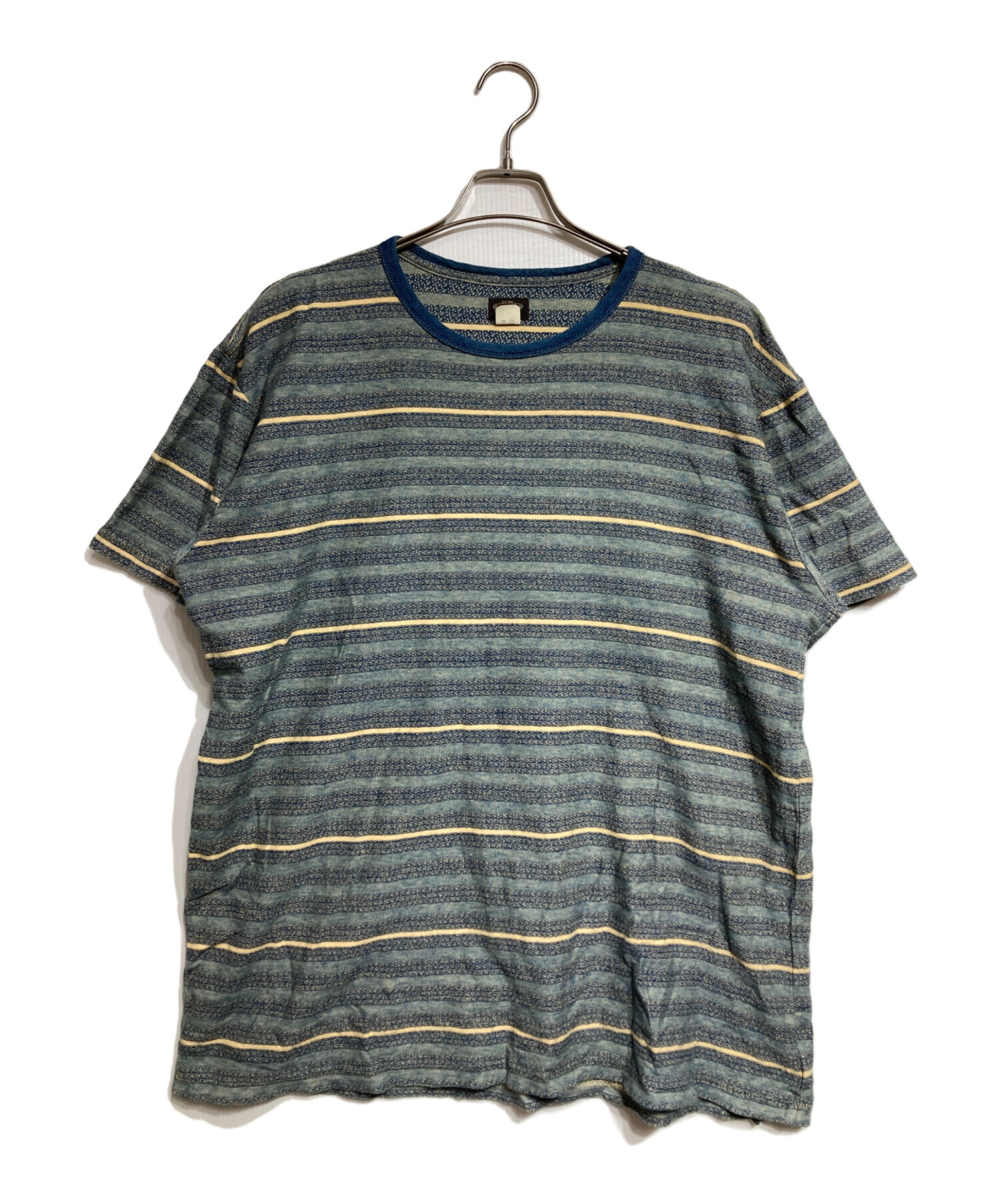 中古・古着通販】RRL (ダブルアールエル) インディゴ ストライプド T