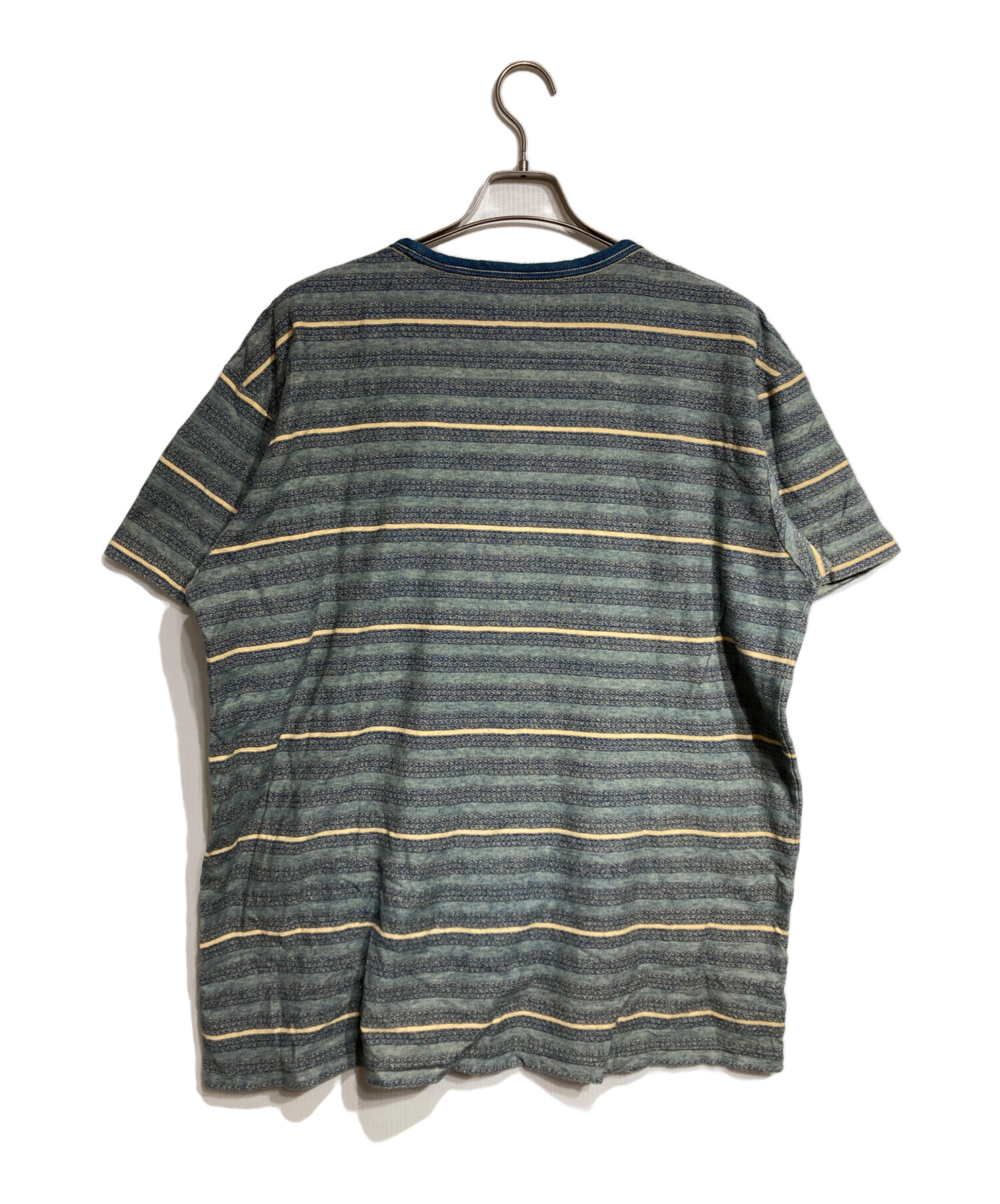 中古・古着通販】RRL (ダブルアールエル) インディゴ ストライプド T