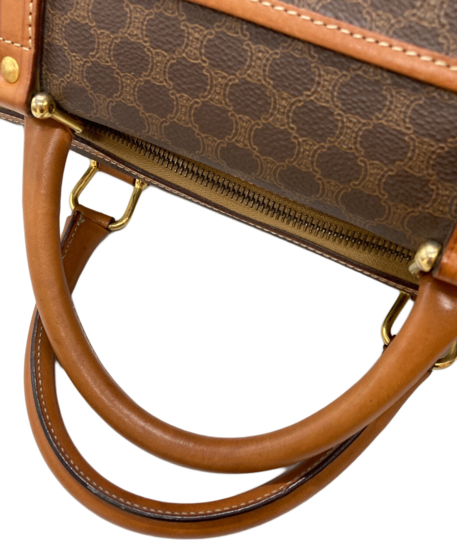 中古・古着通販】CELINE (セリーヌ) マカダム柄ミニボストンバッグ