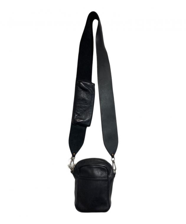中古・古着通販】GUIDI (グイディ) レザークロスボディバッグ ブラック