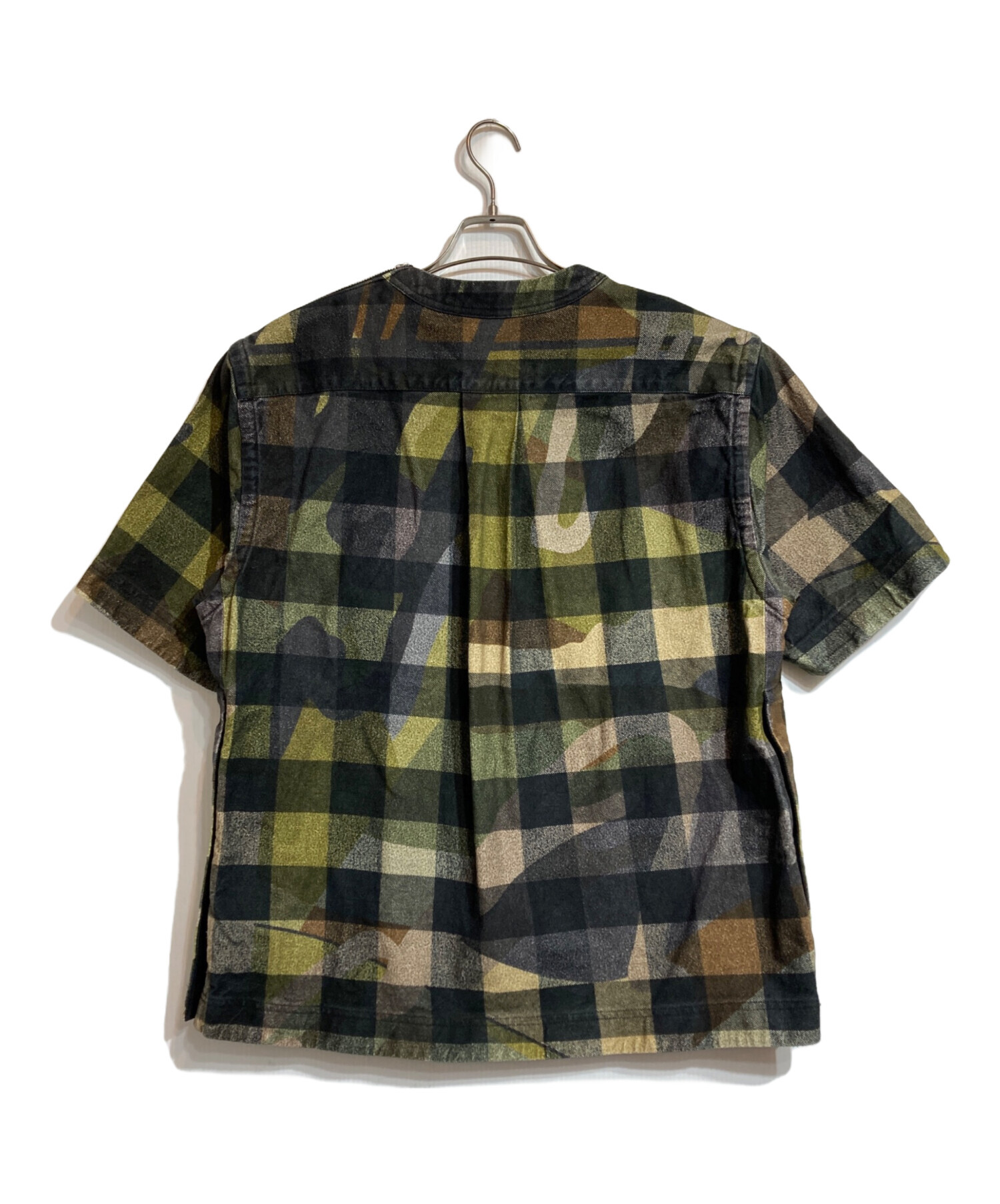 中古・古着通販】sacai (サカイ) Plaid Pullover グリーン サイズ:3 