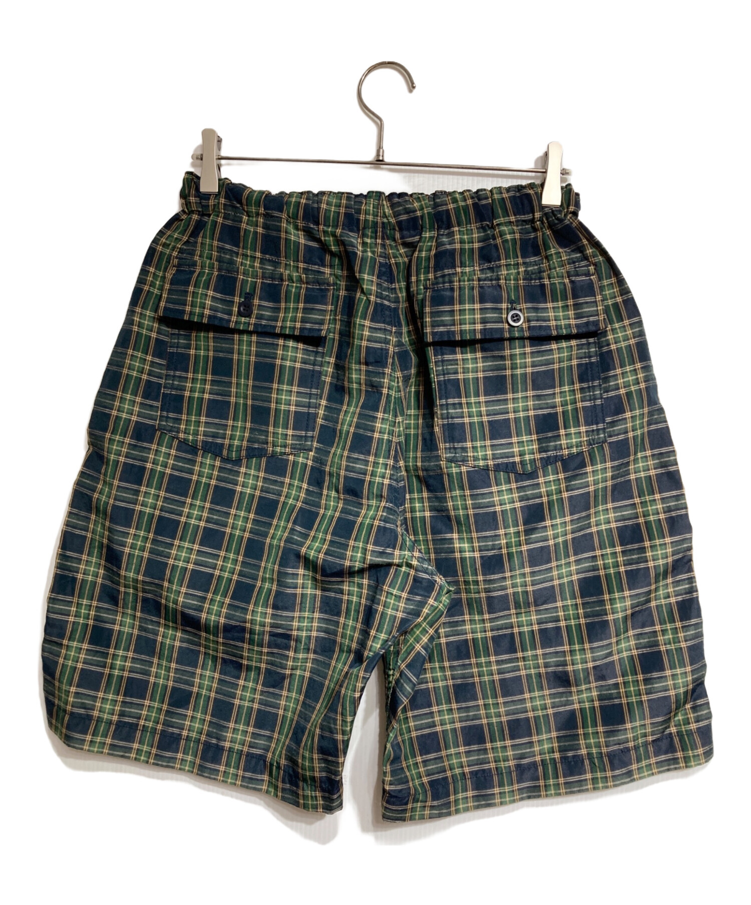 コムデギャルソン　イエロー　チェック柄　ハーフパンツ　S 中古・古着通販】COMME des GARCONS HOMME PLUS (コムデギャルソンオム