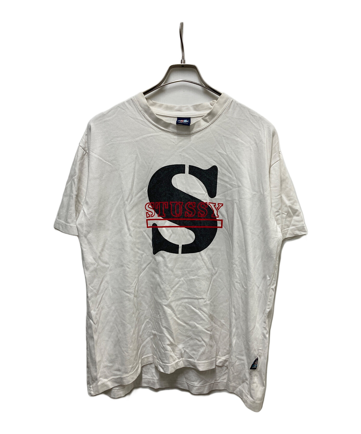 中古・古着通販】stussy (ステューシー) プリントTシャツ ホワイト 