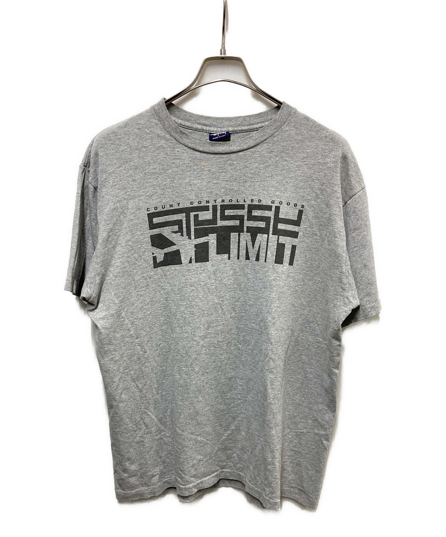 中古・古着通販】stussy (ステューシー) LIMIT Tee グレー サイズ:L