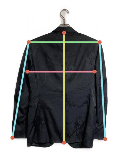 美品レア高級★ラルフローレン　スモーキングジャケット　シルク混　フロッグ 美品レア高級☆ラルフローレン スモーキングジャケット シルク混