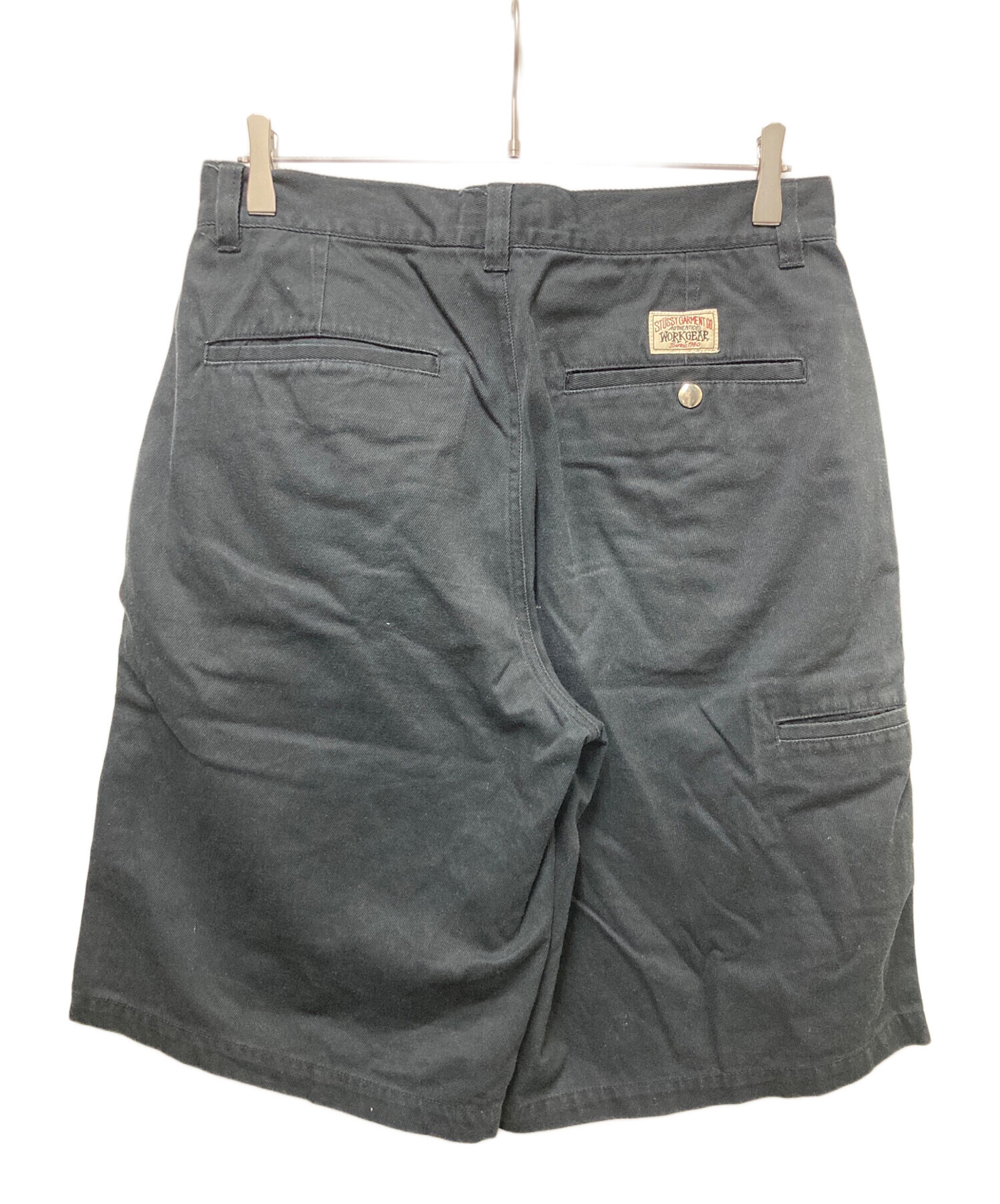 中古・古着通販】stussy (ステューシー) CHINO WORK SHORT ブラック
