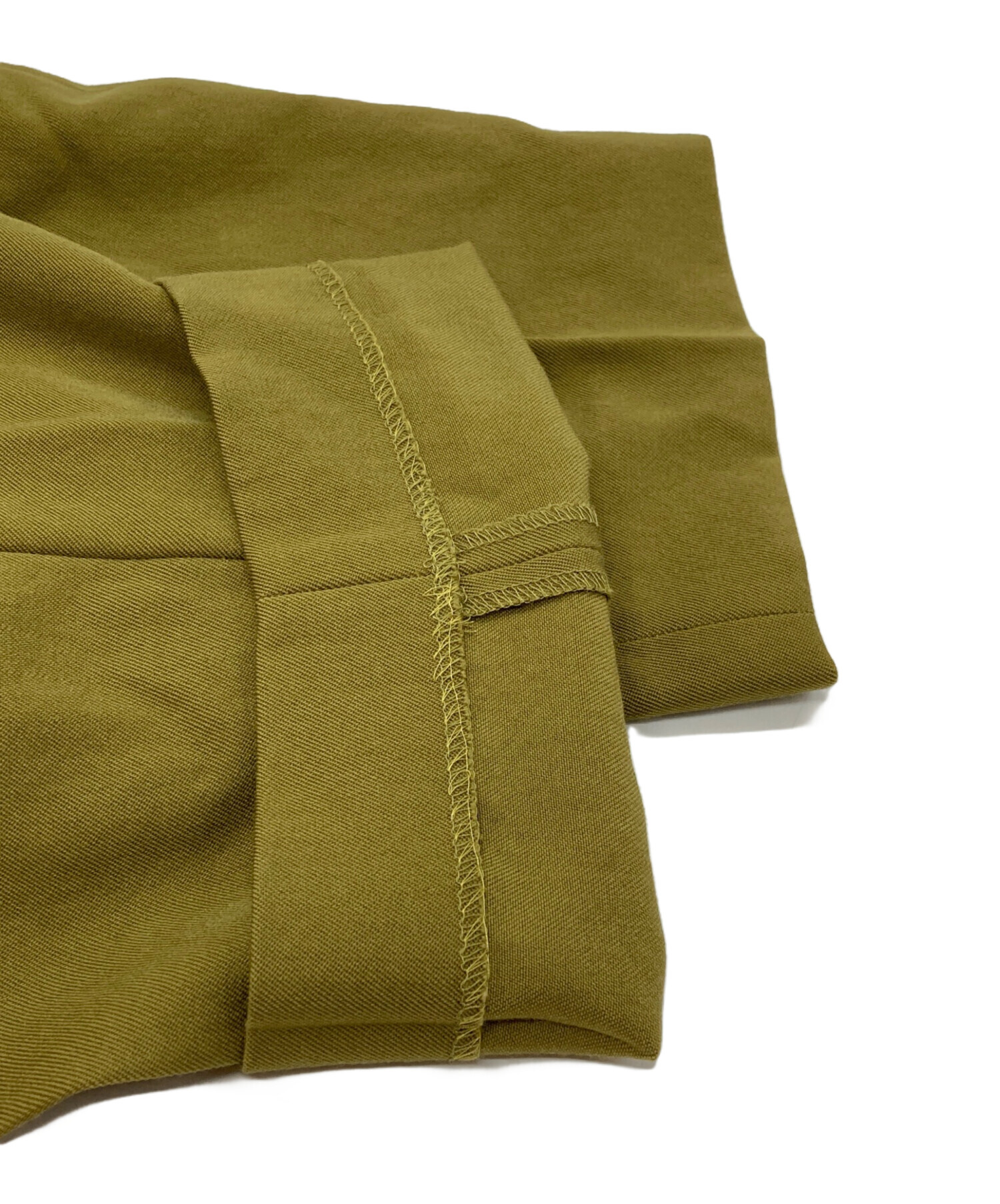 中古・古着通販】LEMAIRE (ルメール) PLEATED TAPERED PANTS グリーン