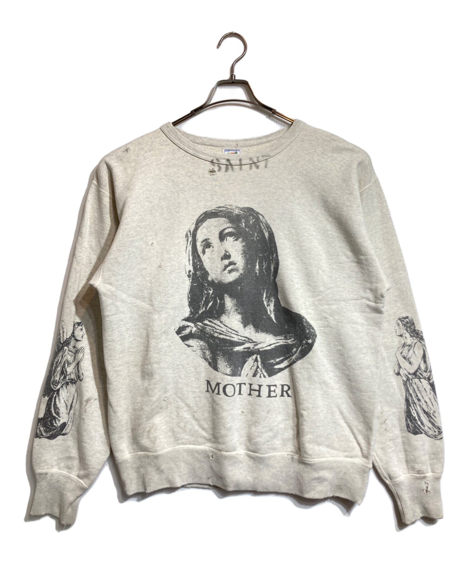 中古・古着通販】SAINT MICHAEL (セントマイケル) ダメージ加工 クルー