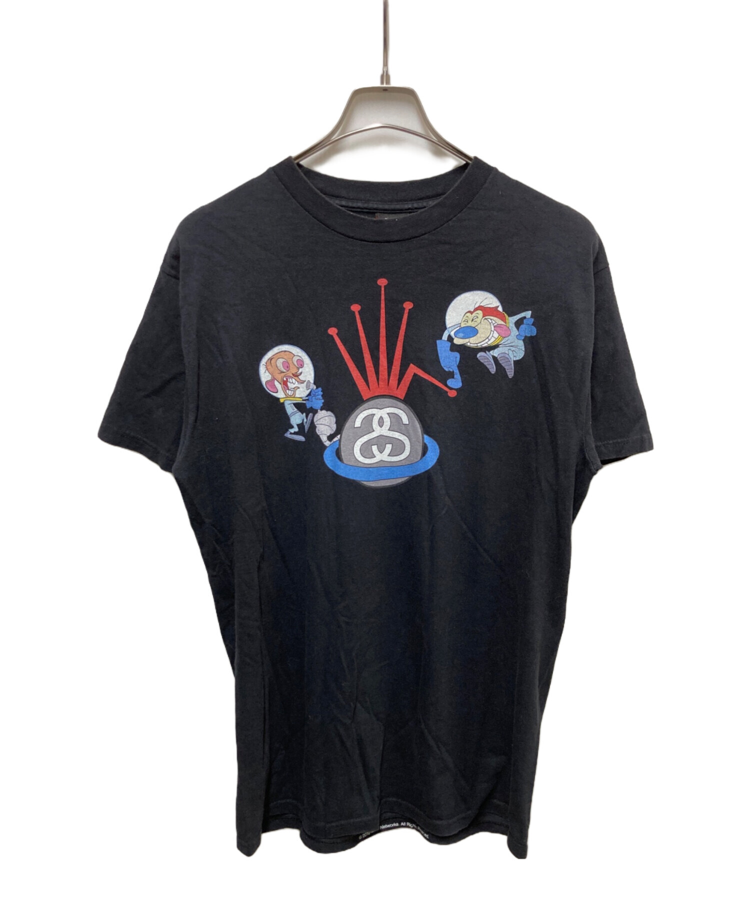 中古・古着通販】stussy (ステューシー) Ren&Stimpy Tee ブラック 