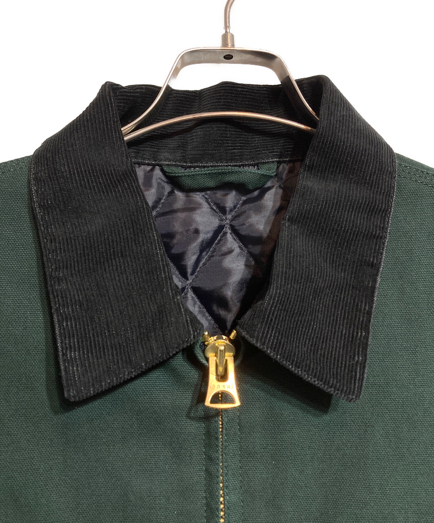 sacai Carhartt WIP Duck Jacket グリーン サイズ3 SACAI WIP Duck Jacket by Sacai x Carhartt GREEN | Base Blu