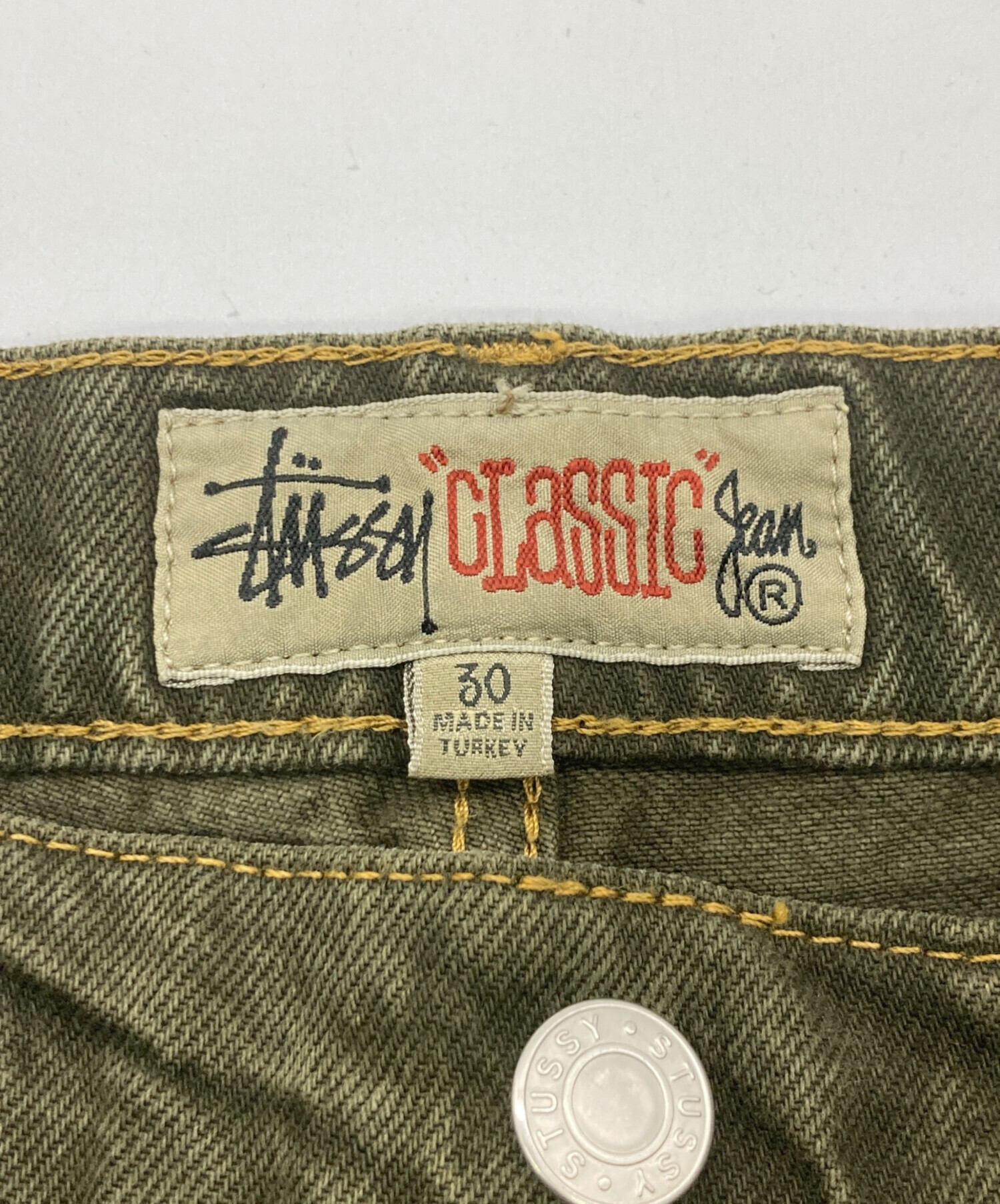 中古・古着通販】stussy (ステューシー) CLASSIC JEAN DENIM グリーン