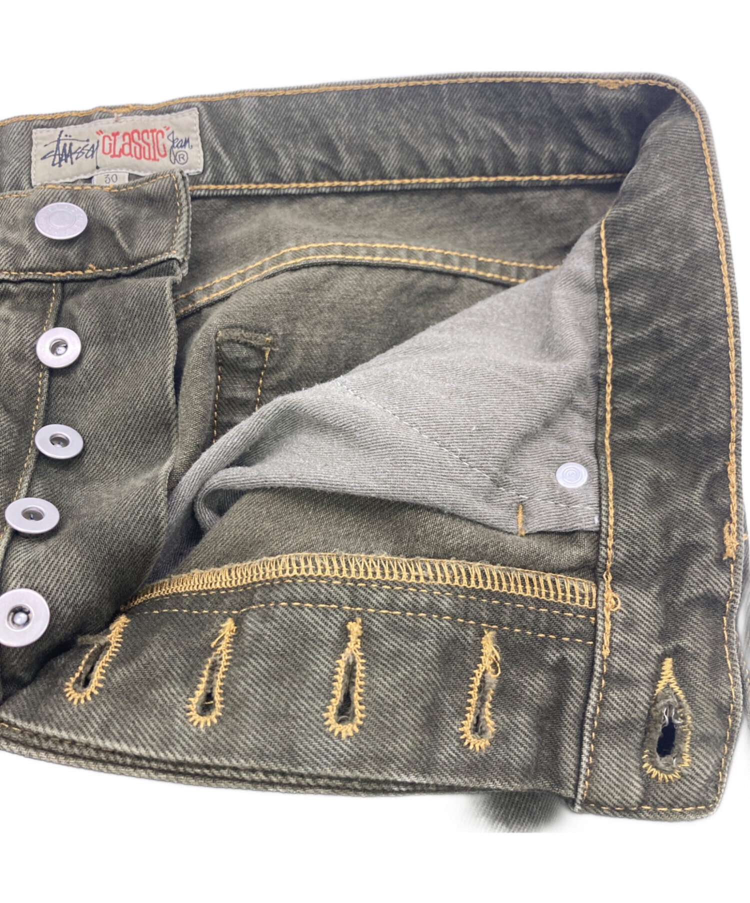 中古・古着通販】stussy (ステューシー) CLASSIC JEAN DENIM グリーン 