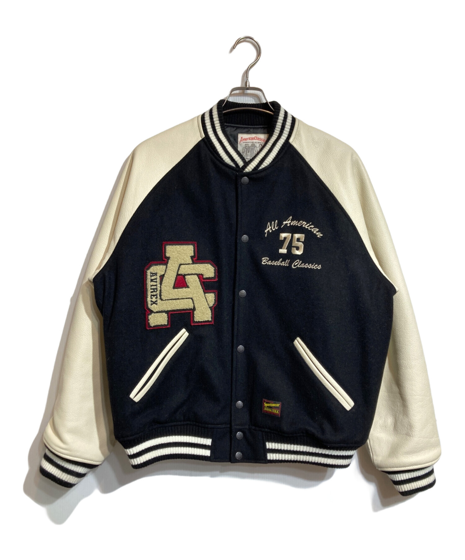 中古・古着通販】AVIREX (アヴィレックス) 2TONE VARSITY JACKET ALL 