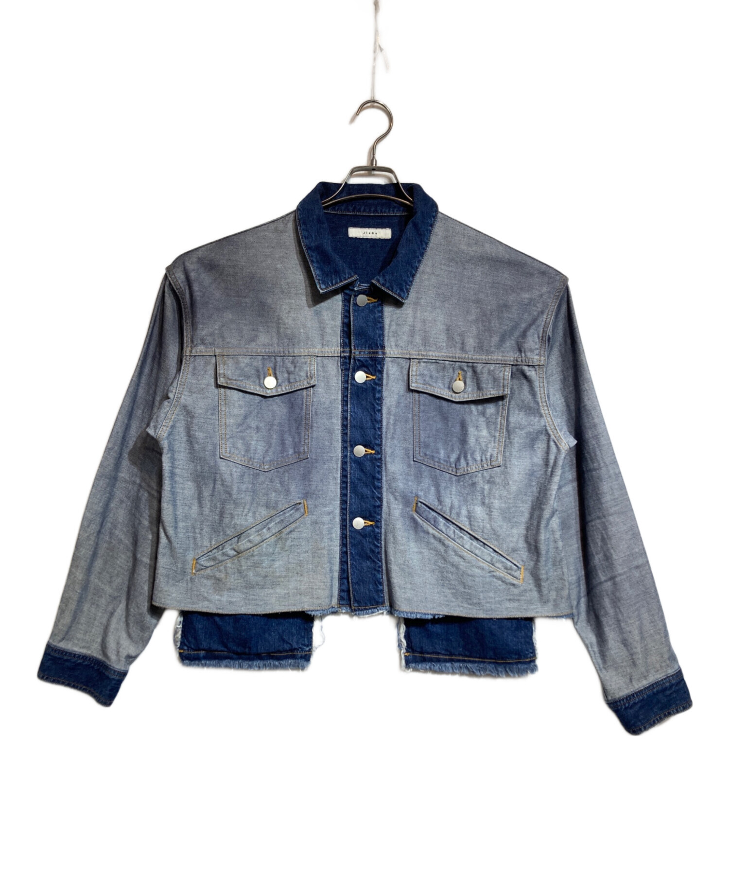 中古・古着通販】jieda (ジエダ) BACK SIDE CUT OFF DENIM JACKET 